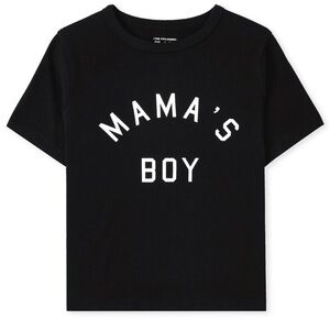The Children's Place Black T-Shirt - Mama's Boy